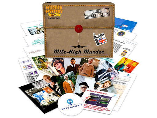 Mile - High Murder – Murder Mystery Case File Game | Solve the Airline Crime (Ages 14+) - Boxful Events