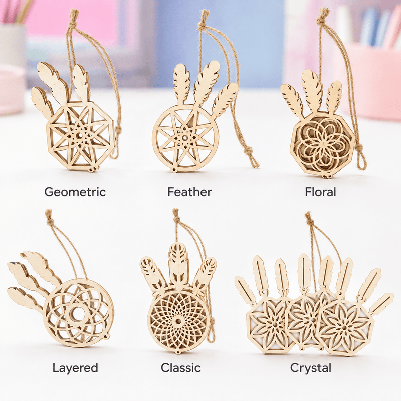 Mini Wooden Dream Catcher DIY Craft Kit - Boxful Events