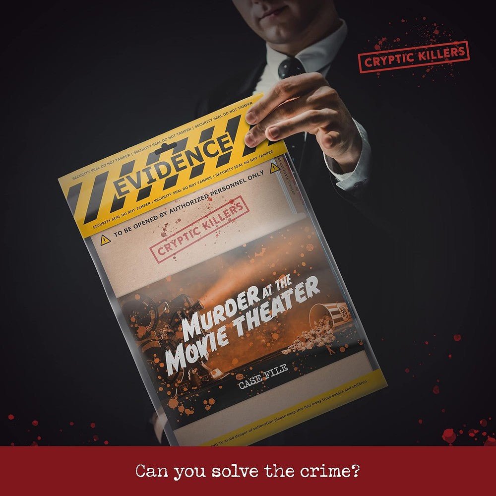 Murder at the Movie Theater – Detective Case File Murder Mystery Game | Medium Difficulty | Approx. 2 Hours | 1–6 Players - Boxful Events
