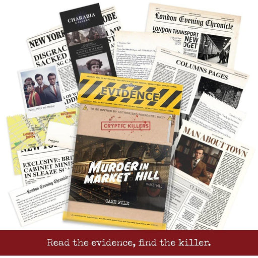 Murder in Market Hill – Detective Case File Murder Mystery Game | Hard Difficulty | Approx. 3 Hours | 1–6 Players - Boxful Events