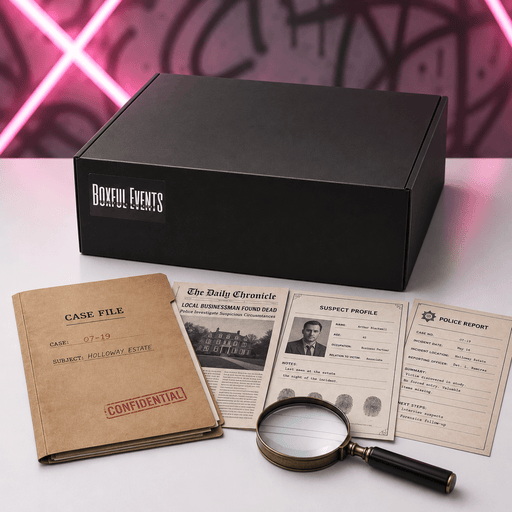 🔎 Murder Mystery Box | Free Shipping - Boxful Events