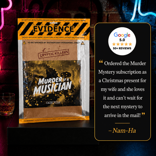 🔎 Murder Mystery & Escape Room Box | Free Shipping - Boxful Events
