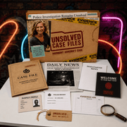 🔎 Murder Mystery & Escape Room Box | Free Shipping - Boxful Events