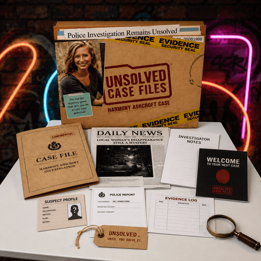 🔎 Murder Mystery & Escape Room Box | Free Shipping - Boxful Events