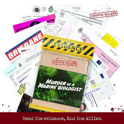 Murder of a Marine Biologist – Detective Case File Murder Mystery Game | Hard Difficulty | Approx. 3 Hours | 1–6 Players - Boxful Events