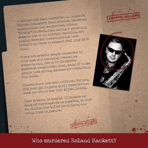Murder of a Musician – Detective Case File Murder Mystery Game | Hard Difficulty | Approx. 3.5 Hours | 1–6 Players - Boxful Events
