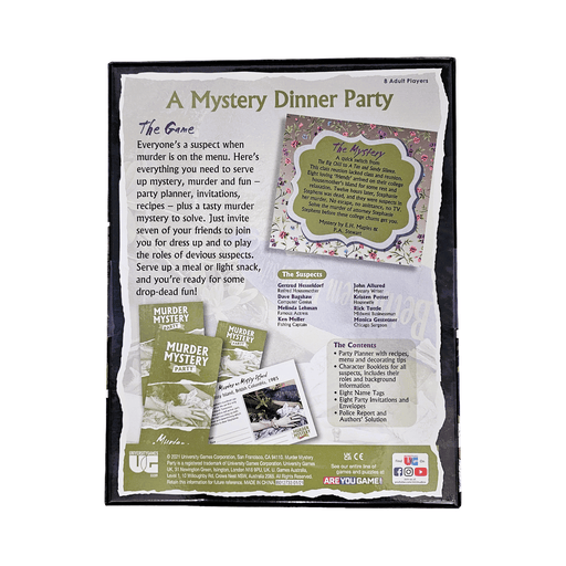 Murder on Misty Island – Murder Mystery Party Game for 8 Players | Host a Dinner Party Mystery - Boxful Events