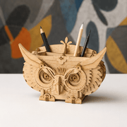 Owl Storage Box 3D Wooden Puzzle Kit - Boxful Events