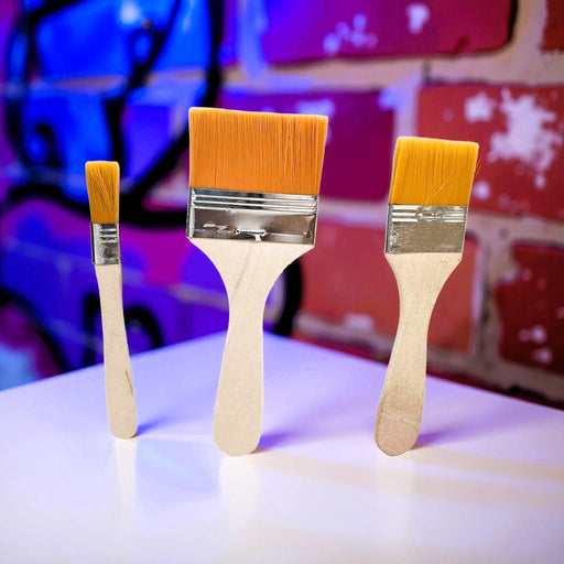 Paint Brush Set – 3 Pack | Easy Grip, Smooth Coverage - Boxful Events