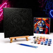 Paint By Numbers Kit | Black Canvas - Boxful Events