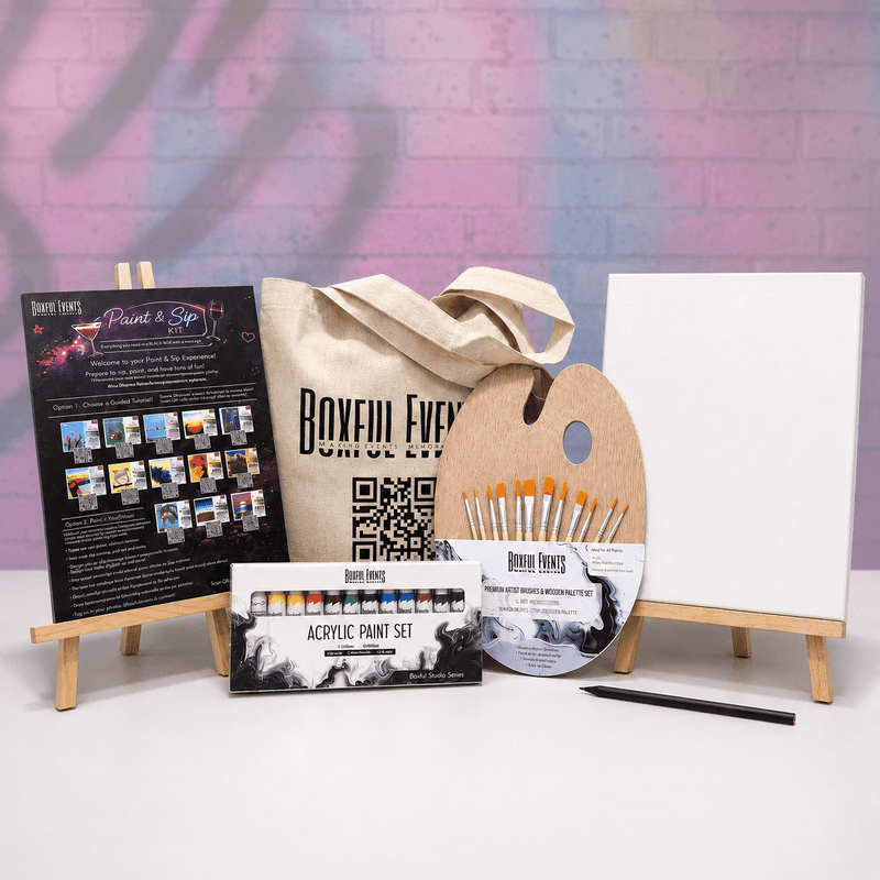 Paint & Sip Event Kits 🎨🍷 - Boxful Events