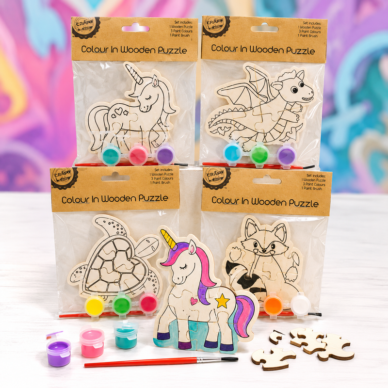 Paint Your Own Wooden Puzzle Kit - Boxful Events