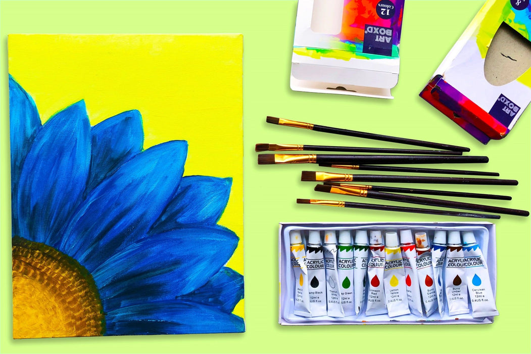 Painting Video Tutorial: step by step tutorial to paint the perfect sunflower! - Boxful Events