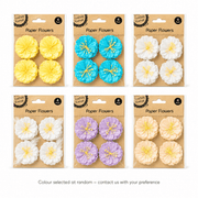 Paper Flowers for Crafts | 4 Pack - Boxful Events