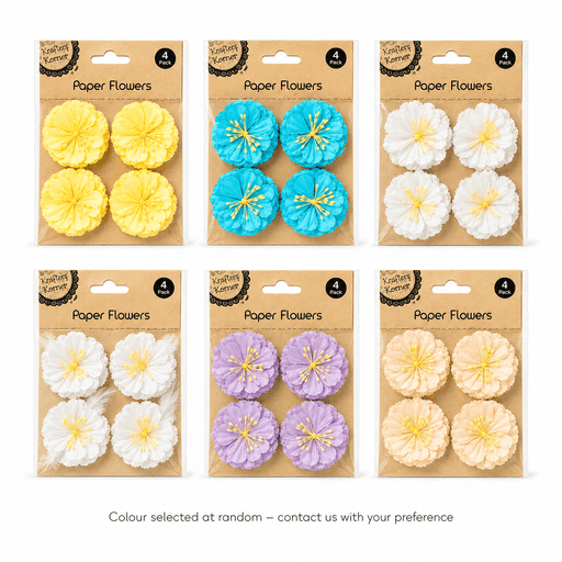 Paper Flowers for Crafts | 4 Pack - Boxful Events