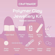Polymer Clay Jewellery Kit – DIY Craft Gift Set | Make Earrings, Bracelets & Necklaces | Relaxing Screen - Free Activity Australia - Boxful Events