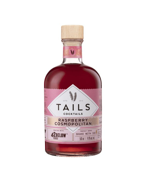 Raspberry Cosmo Cocktail | Tails Raspberry Cosmopolitan Cocktail 500ml - Boxful Events