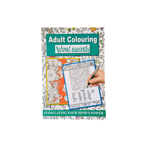 Relaxing Adult Colouring & Word Search Book: A5 size - Boxful Events