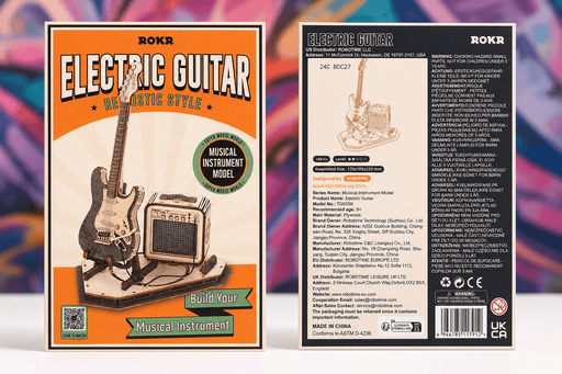 ROKR Electric Guitar 3D Wooden Puzzle Kit – 140 Pieces - Boxful Events