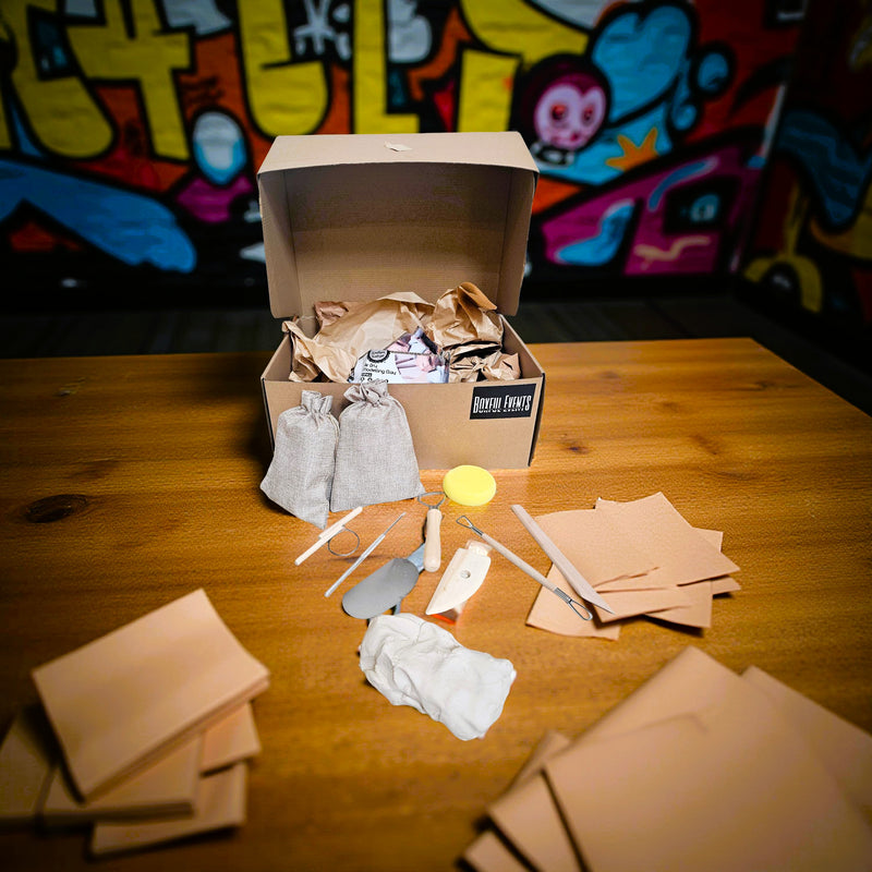 Pottery & Wine Kit + pottery instructional video| Date Night Ideas