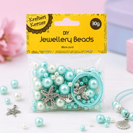 Sea-Themed Necklace Making Kit - Boxful Events