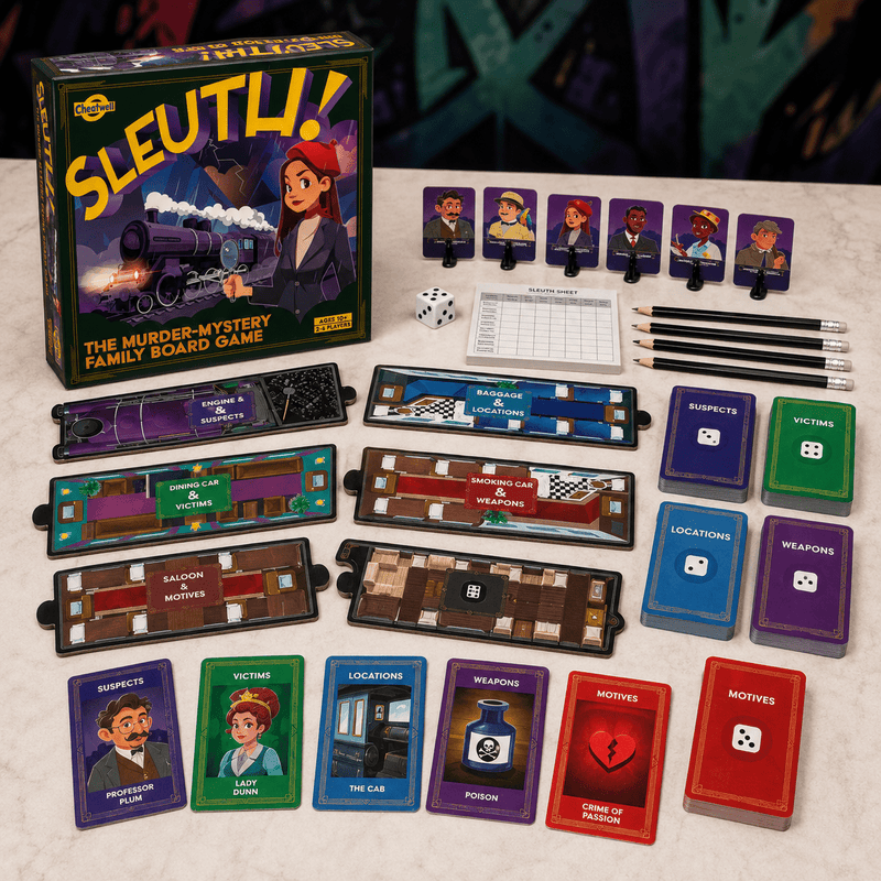 Sleuth! Murder Mystery Family Board Game - Boxful Events