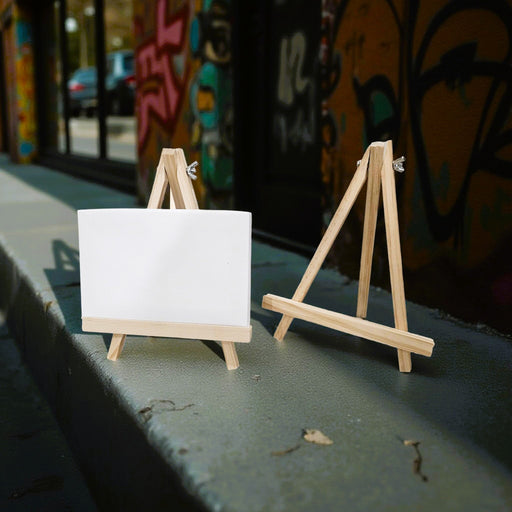 Small Canvas with Easel (18 × 12 cm) – Perfect for Painting or Display - Boxful Events