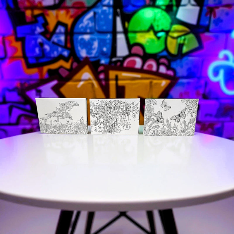 🖼️ Small Printed Canvas Art – Relaxing, Paint - Ready Design - Boxful Events