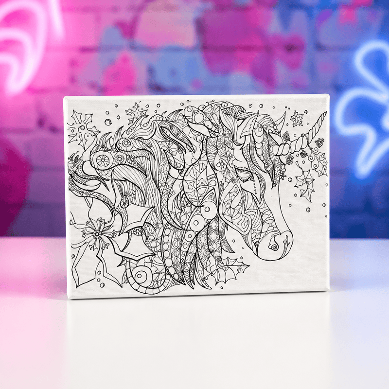 Small Printed Canvas | Dolphin, Unicorn or Butterflies - Boxful Events