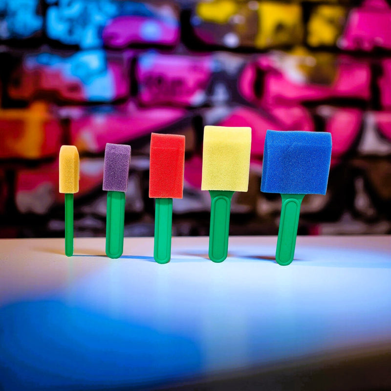 🎨 Sponge Brush Set – 5 Pack | Easy, Mess - Free Painting - Boxful Events