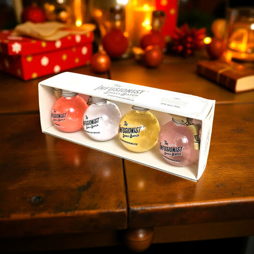 The Infusionist Flavoured Craft Gin Gift Box – Small Batch Gin Collection (4 x 5ml) - Boxful Events