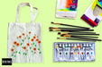 Tote Bag Painting Video Tutorial: step by step video tutorial to paint a daisy flowers - Boxful Events