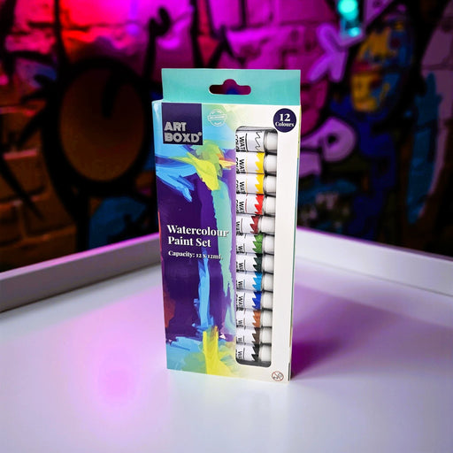 🎨 Watercolour Paint Set | 12 Bright Colours - Boxful Events