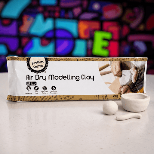 White Air-Dry Clay | 2kg - Boxful Events