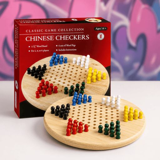 Wooden Chinese Checkers Board Game - Boxful Events