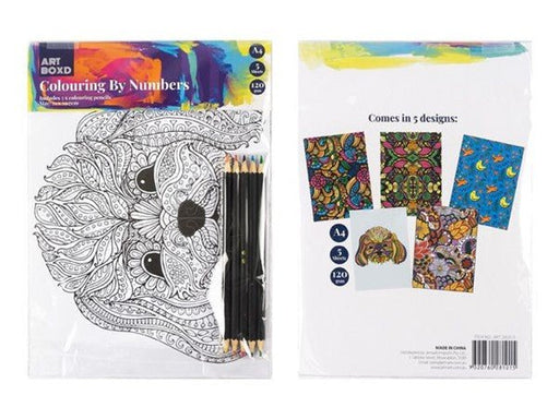 Colour by Numbers with Colouring Pencils - Boxful Events
