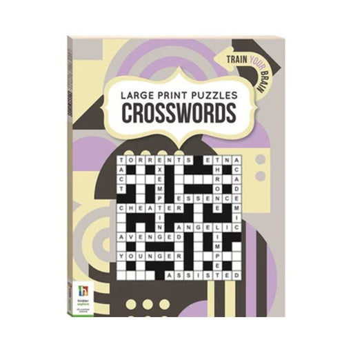 Crosswords Book (large print) 40 puzzles: perfect for seniors - Boxful Events