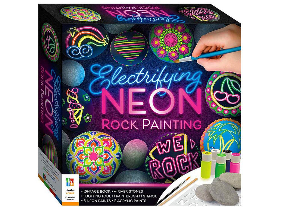 Electrifying Neon Rock Painting - Boxful Events