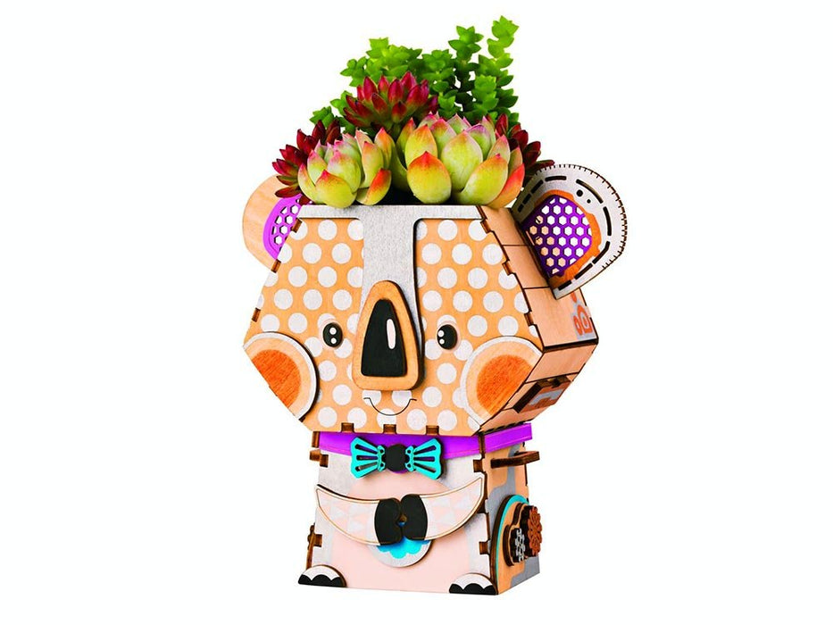 Flowerpot Koala 3D Kit: 3D Wooden Puzzle - Boxful Events