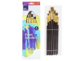 Premium 8-Pack Artist Paint Brushes - Boxful Events